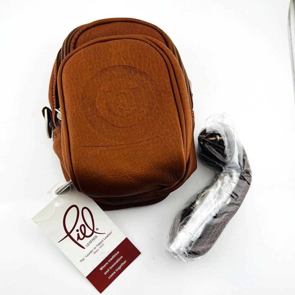 Camera Accessory Bag Official Kentucky Derby Genuine Leather Piel w/Strap NEW